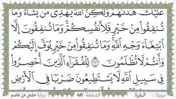 سورة البقرة صفحة 46 من مصحف المدينة النبويّة | الجزء 3 | تلاوة حدر سريعة  لتسهيل حفظ القران الكريم