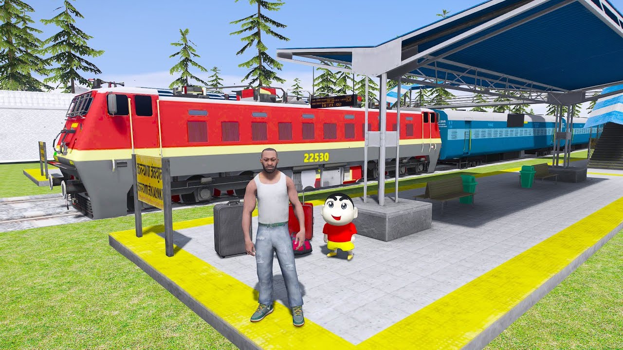 Shinchan Visit Franklin City in Indian Bike Driving 3D