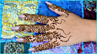 💜How To Make Easy Arabic Henna | Mehndi Design for Beginners | step by step | My OBSESSion screenshot 1
