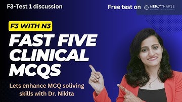 Test 1- Fast five | Fast five MCQs cheat codes with Dr. Nikita