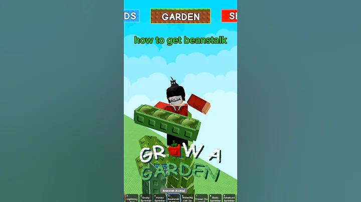 HOW TO GET BEANSTALK (grow a garden Roblox)