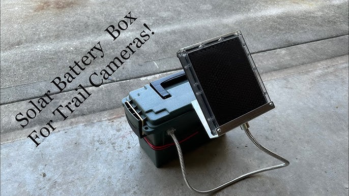 HOW TO MAKE SOLAR BATTERY BOXES FOR TRAIL CAMERAS
