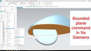 Bounded plane in nx siemens | CAD feature command in unigraphics PLM software