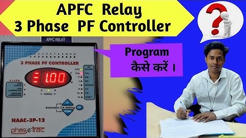 APFC Relay | 3 Phase PF Controller Neptune | How to program 3 Phase PF Controller Neptune Company |