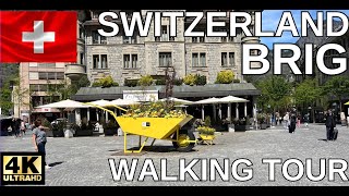 Brig, Switzerland 4K - Walking Tour of the charming town - With Subtitles