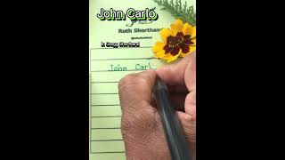 @ruth.shorthand - John Carlo - Names in Gregg Shorthand