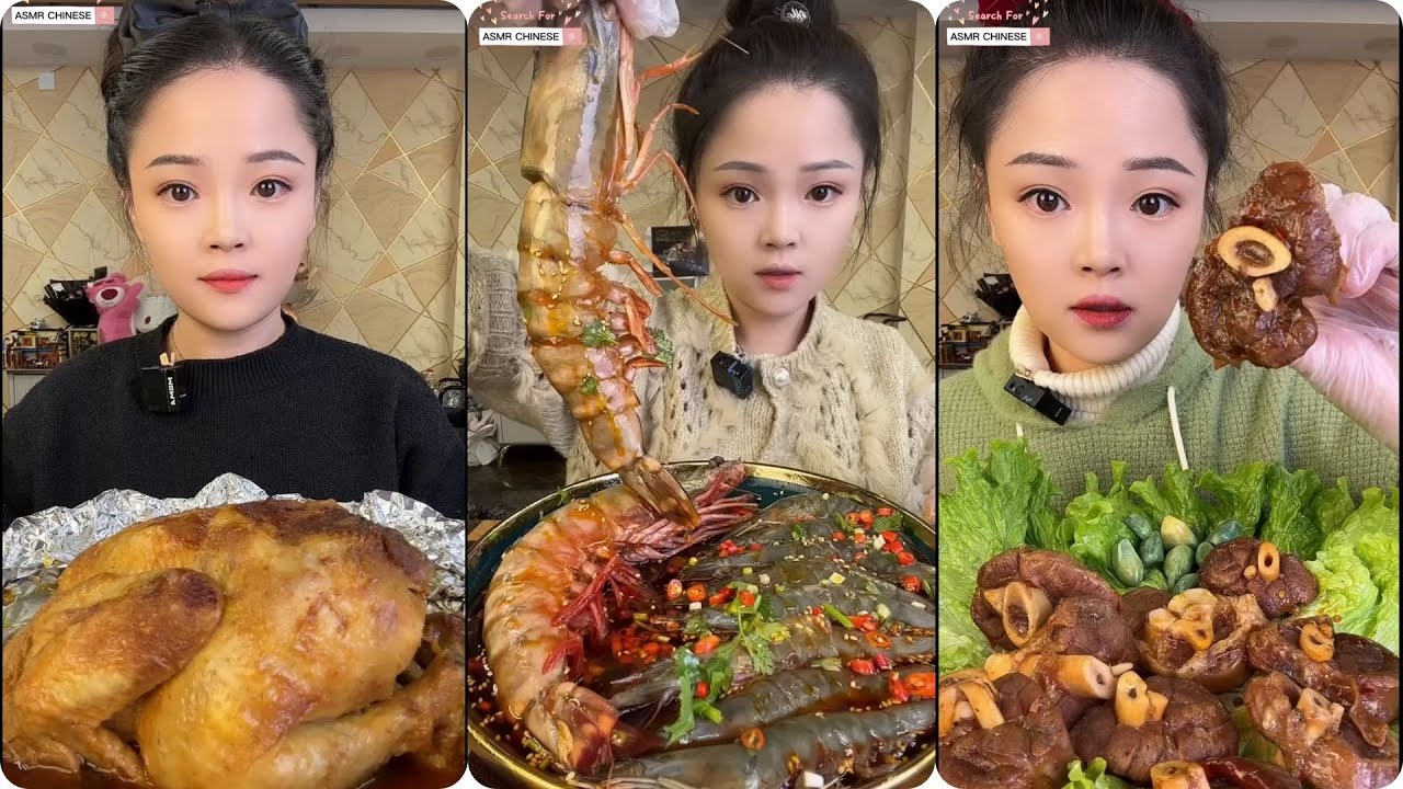 XiaoYu Mukbang 2026 Chinese Girls Eating Pork Belly | Thánh Ăn Thịt Mỡ Food & MUKBANG 03