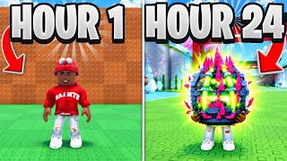 I SPENT 24 HOURS IN ROBLOX STEAL AN EGG