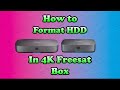 How To Format 4K Freesat Box Hard Drive (HDD) #AKFreesatHelp