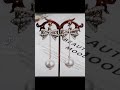 Pearl bow stud earrings #pearl #bow #stud #earrings #pearlstuds #cliponearrings #pearlearrings