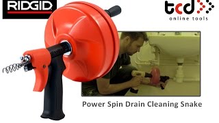How to Unblock a Sink / Drain - Ridgid Power Spin Drain Cleaner