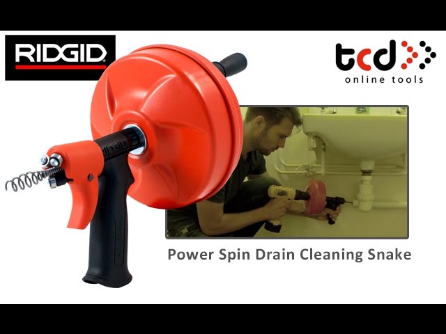 How to Unclog a Bathroom Sink with a Drain Snake - Ridgid Power Spin 