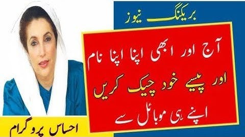 Ehsaas Program and Ehsaas Kafalat Program Eligibility 12000 Checking Procedure In 2022