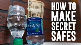 How to make 6 Secret Safes or Hiding Spots using common household items. From turning a bottle into a hidden compartment, to 