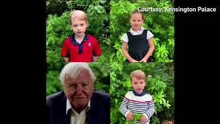 Prince George and siblings chat with David Attenborough