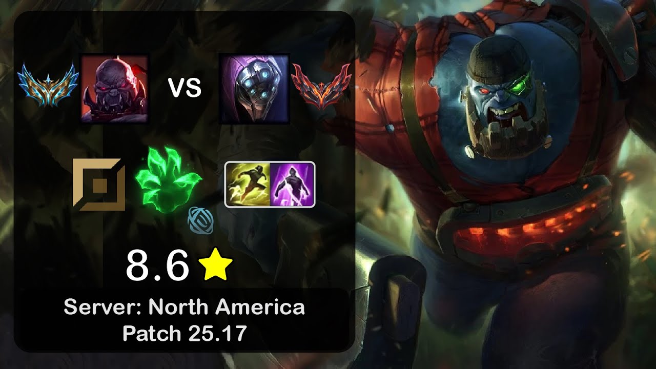 Sion Top vs Jax - NA Challenger - Patch 25.17