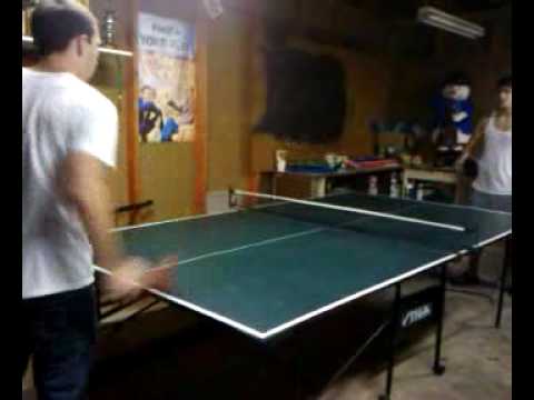 Steve and tanner ping pong.