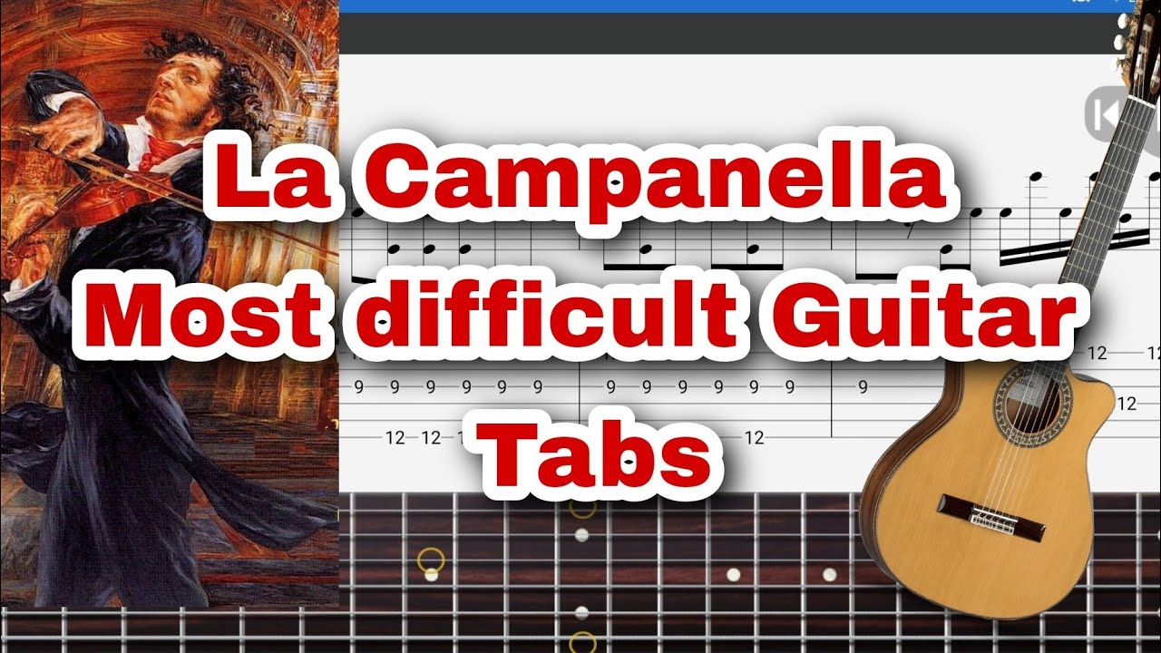 La Campanella Guitar Tabs, most difficult Classical Guitar Piece YouTube