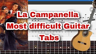 La Campanella Guitar Tabs, most difficult Classical Guitar Piece