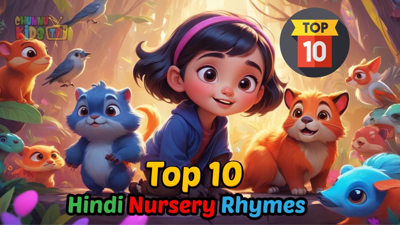 Hindi Nursery Rhymes for Children Collection | Top 10 Popular Hindi ...