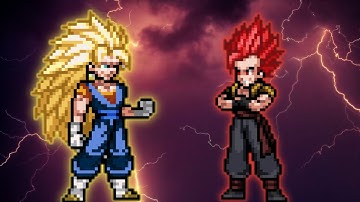 Vegito SSJ3(New) VS Evil Gogeta in Jump Force Mugen