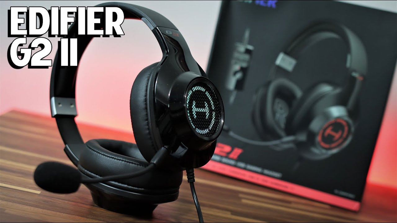 Edifier G2II - Auriculares para juegos para PC, PS4, USB, con cable y  sonido envolvente 7.1, micrófono con cancelación de ruido y luz RGB de  1.969 in