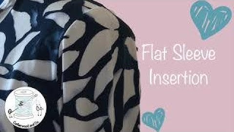 How to Sew a Sleeve to a Bodice using the Flat Sleeve Insertion Method.