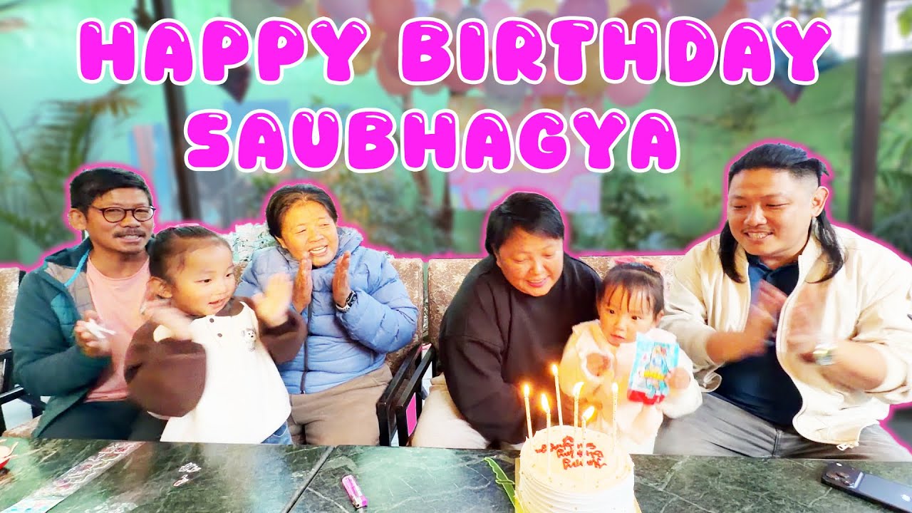SAUBHAGYA TURNS 2🎉 CHORI KO BIRTHDAY CELEBRATION 💖 WE LOVE YOU SUBHU 💜