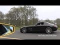 Ferrari f430 vs mercedesbenz sls amg  dragrace