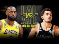 Los Angeles Lakers Vs Atlanta Hawks Full Game Highlights December 30 2022 FreeDawkins