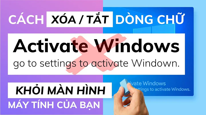 Cách TẮT thông báo (Activate Windows) khỏi màn hình máy tính | Tuan Anh MMO