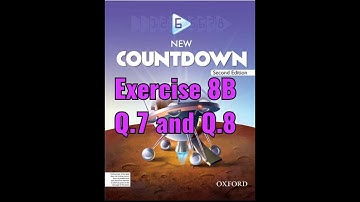 Exercise 8B Question 7 and Question 8 Chapter 8 Introduction  to Algebra 6th math Countdown book 6