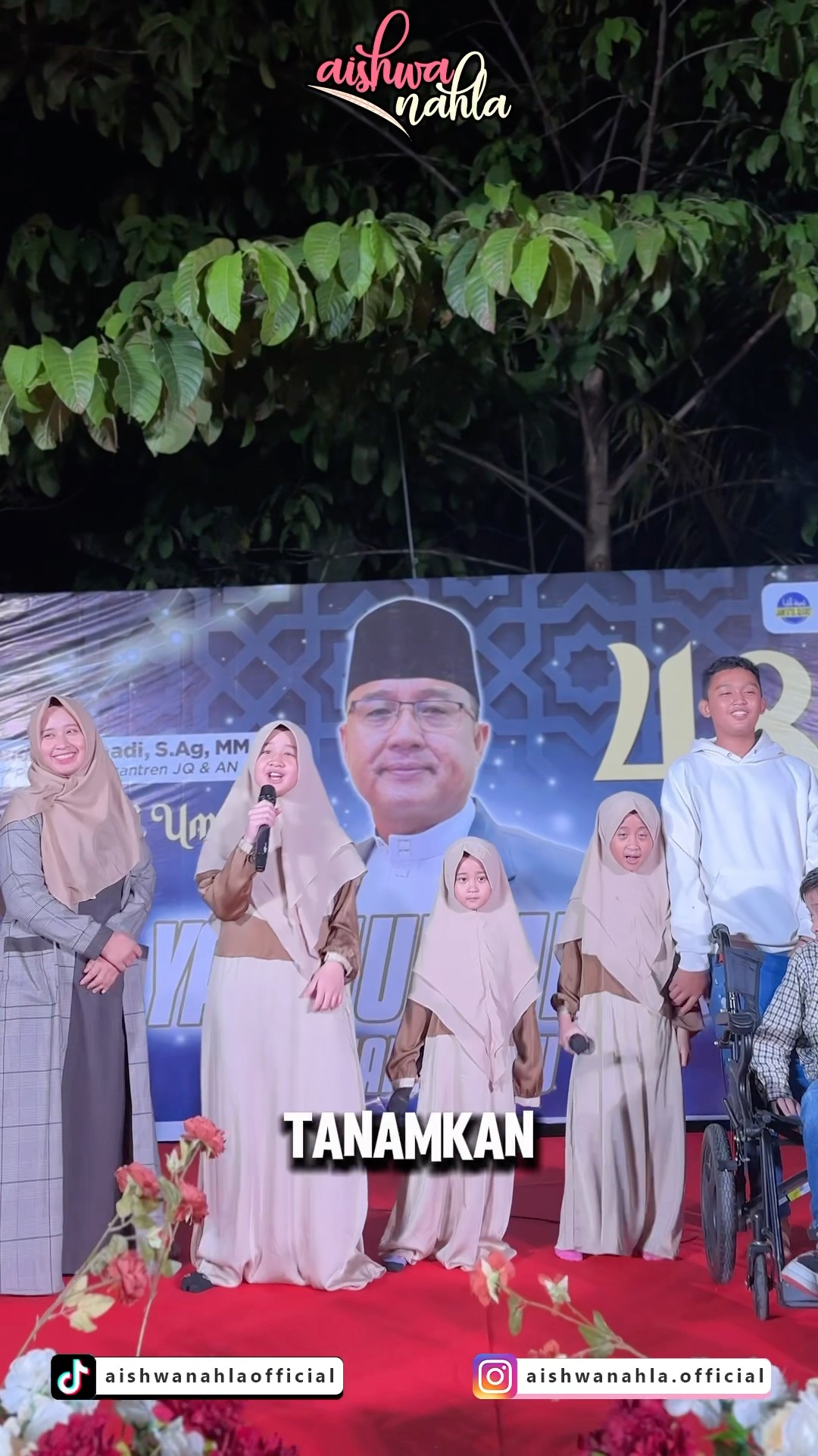 LIVE PERFORM 3 NAHLA DI PESANTREN ? #3nahla #liriklagu #aishwanahlasholawat #sholawat