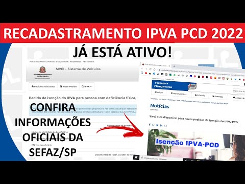 RECADASTRAMENTO IPVA 2022 ATIVO - RESPOSTA OFICIAL DA SEFAZ