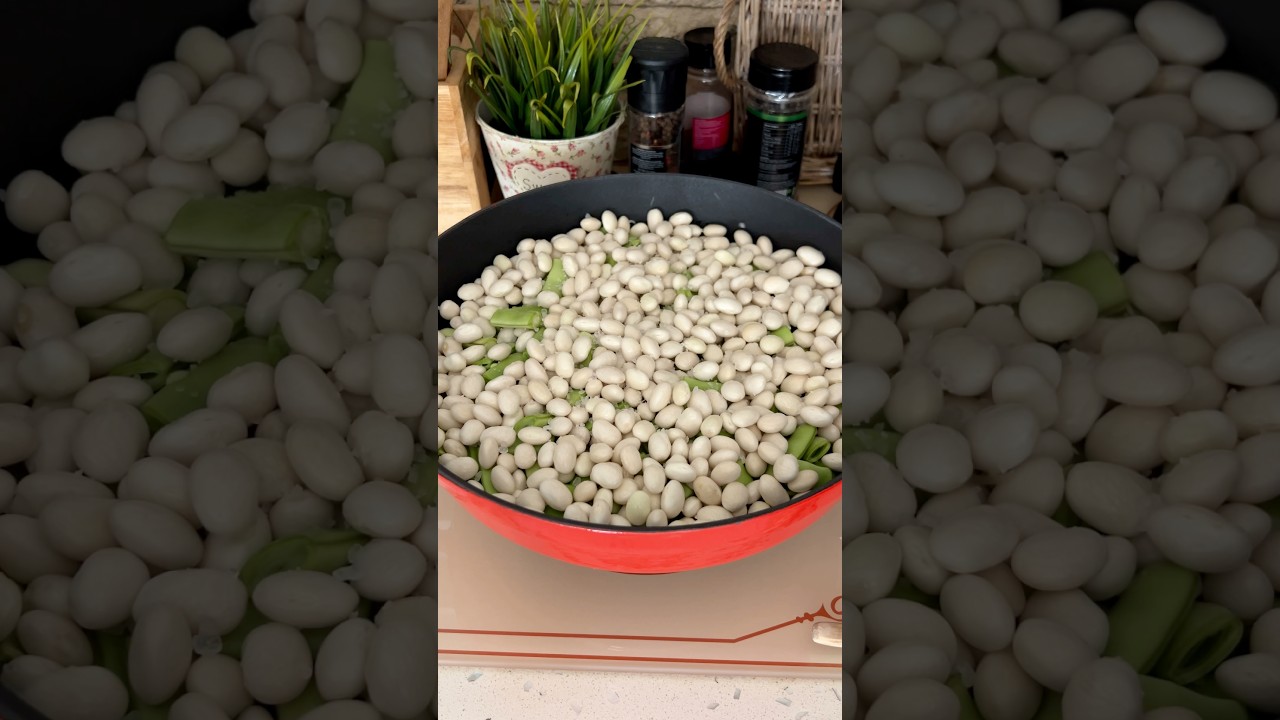 Taze fasülyeyi ve barbunyayı birlikte pişir ✅ yemek tarifleri / green bean stew
