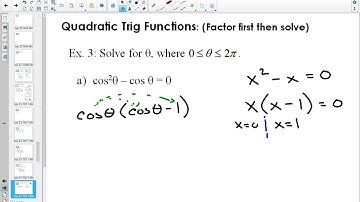 40SP Solving Trig Equations with Radians and the Unit Circle