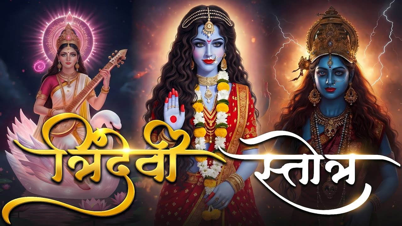 त्रिदेवी स्तोत्रम् | Tridevi Mantra Chanting | Devi Kali Durga Saraswati Powerful Prayer