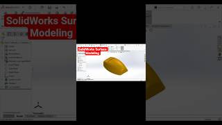 SolidWorks Surface Modeling for Beginners #shorts #cad  #trending #solidworks   #tutorial #3dmodel