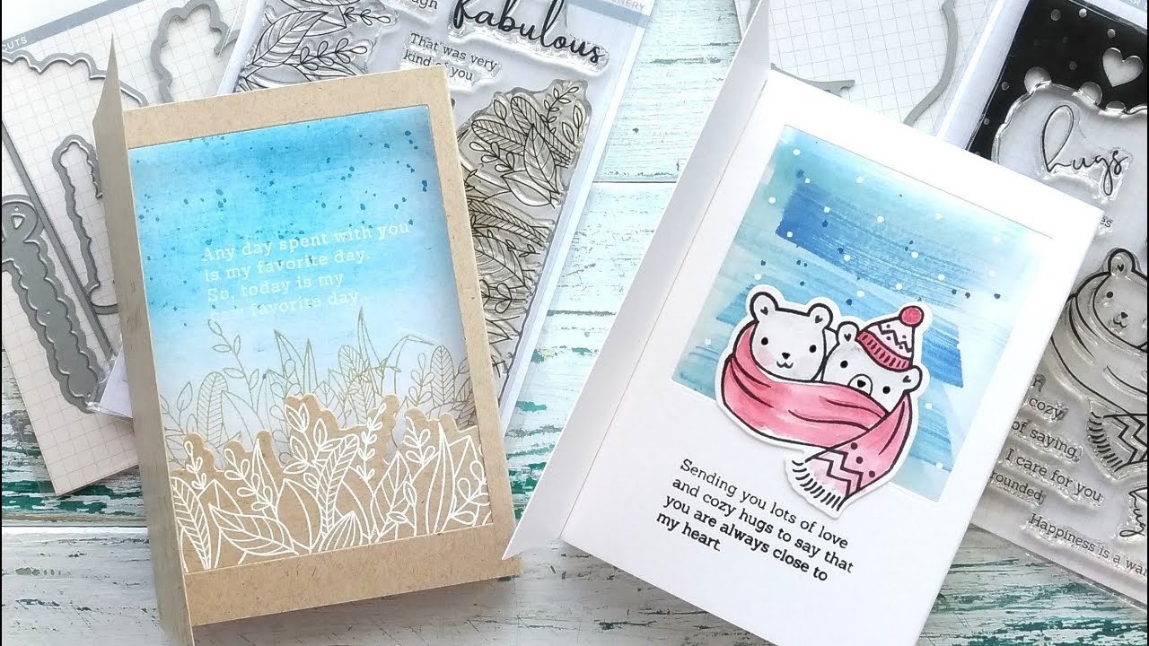 Shadow box cards with Pinkfresh Studio - YouTube