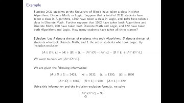 Lecture 4: Generalized Inclusion-Exclusion