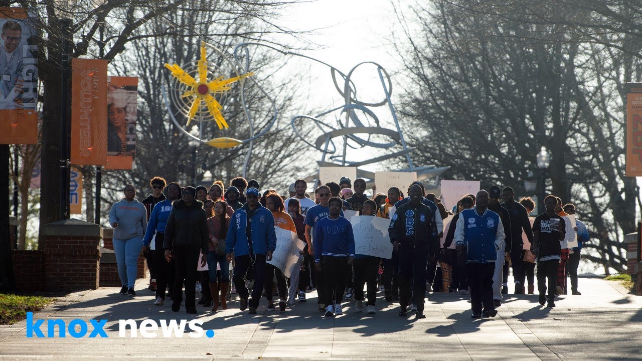 UT students lead march in memory of Tyre Nichols - YouTube