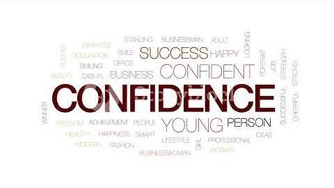 videoblocks confidence animated word cloud text design animation kinetic typography hylevpgaag  SB P