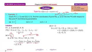 Chapter-3 Analytical Solid Geometry Part (6)
