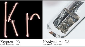 Krypton - Kr vs Neodymium - Nd Comparing Element attributes Atoms