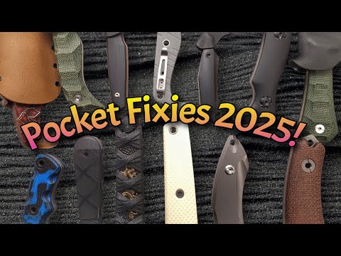 Pocket Fixed Blade Favorites for 2025!  Collection of Smaller EDC Tactical Knives!