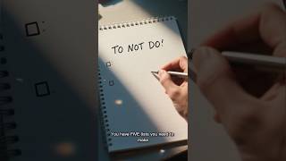 NOT do list is more important than your to-do list. Here's why + 5 lists you need for Ramadan 📝