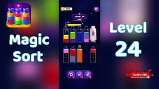Celebrity Magic Sort Level 24 Walkthrough 🎩✨ | Go Answer Wealth