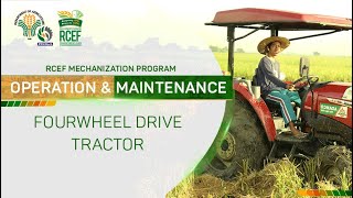 Paano mag-operate at mag-maintain ng Fourwheel Drive Tractor (PHilMech's O&M Series No. 2)