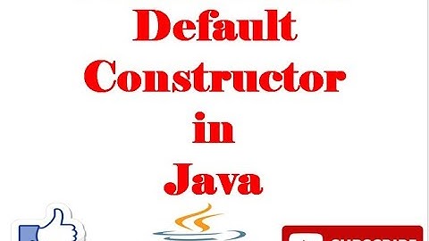 Default or No-arg Constructor #DefaultConstructor #No-argConstructor #Java #constructor