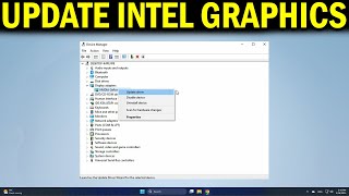 How To Update Intel Hd Graphics In Windows 11 Or 10